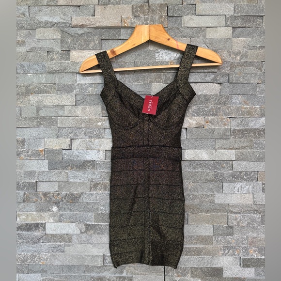 slim fit dress slacks Contrast Panel Bandage Mini Dress in Black and Gold  SOUR FIGS